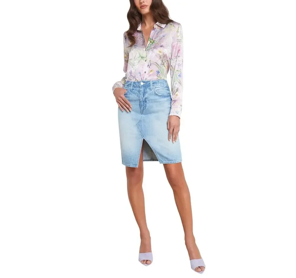 L'Agence Classic Blue Tylee Skirt Size 28